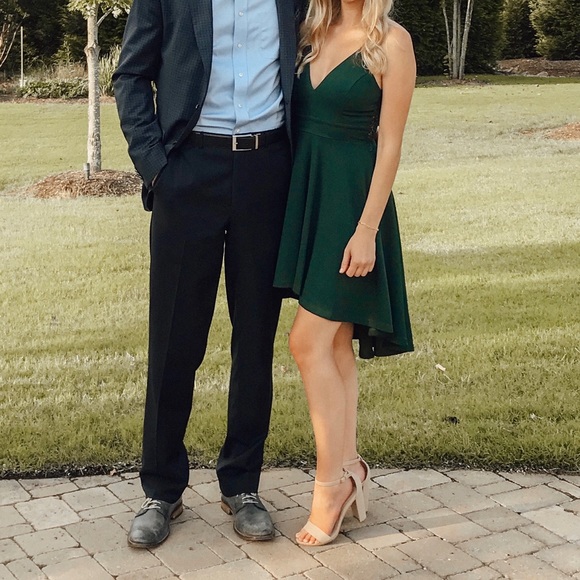 Green high-low dress - Picture 5 of 5